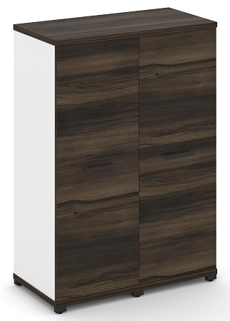 Шкаф две узкие секции, 3 ниши (2 фасада ЛДСП, 3 ниши) CN.STU-326 B/W