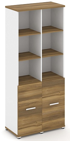 Шкаф две узкие секции, 5 ниш (Два фасада ЛДСП  2 ниши) CN.STU-521 B/W