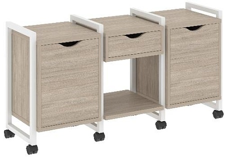 Тумба на колесных опорах наборная. Вариант №7 VR.L-TN-7.K