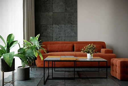 Журнальный столик Фьюжн (Дуб американский / серый ...