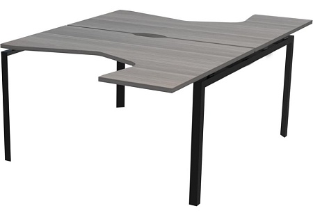 Бенч эргономичный на 2 рабочих места на металлокаркасе НТМП.П.Б2-040