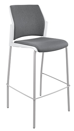 REWIND барный, каркас Серый, Пластик Белый ЦБ-00014057