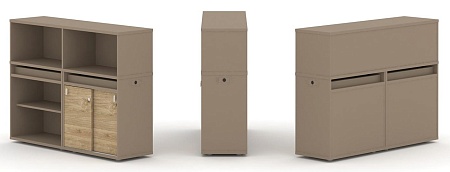 Набор №9. Тумба двойная + низкая надставка ES.NB.2N-9