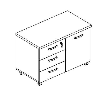 Тумба для оргтехники А4 261