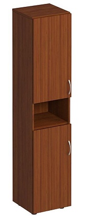 Шкаф для документов узкий 2-дверный с нишей К 384