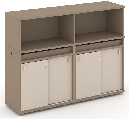 Набор №5. Тумба двойная + низкая надставка ES.NB.2N-5