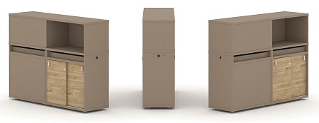 Набор №19. Тумба двойная + низкая надставка ES.NB.2N-19