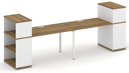 Рабочая станция с опорными стеллажами с надставкой низкой CN.ORS-210