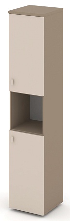 Шкаф высокий узкий правый (2 низких фасада ЛДСП) ES.SU-1.5(R)