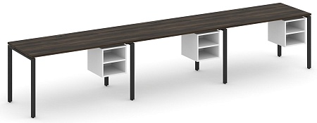 Рабочая станция односторонняя с подвесными тумбами на 3 места CN.ORS-127