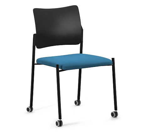 Кресло на ч.колес, б/под Pinko plastic cast black Kiton 08 noArms