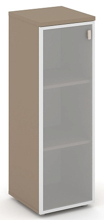 Шкаф средний узкий левый (1 средний фасад стекло в раме сатин матовый) ES.SU-2.4R(L)