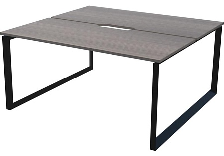 Бенч двойной на 2 рабочих места на металлокаркасе НТМП.О.Б2-180