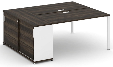 Рабочая станция с опорным шкафом купе CN.DRS-235 B/W