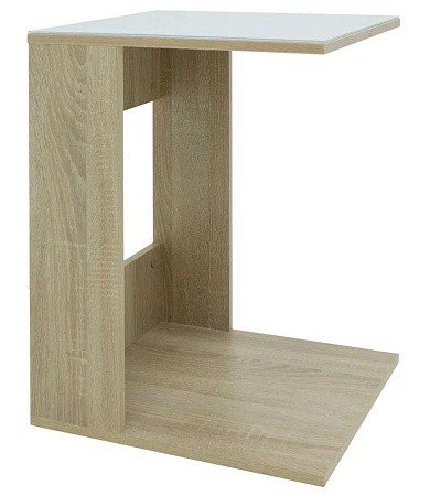 Журнальный столик Beauty Style 3 (Сонома/белое сте...