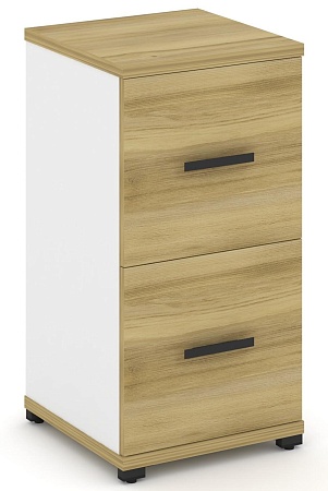 Шкаф одна узкая секция, 2 ниши (2 фасада ЛДСП, 1 ниша) CN.STU-212 B/W