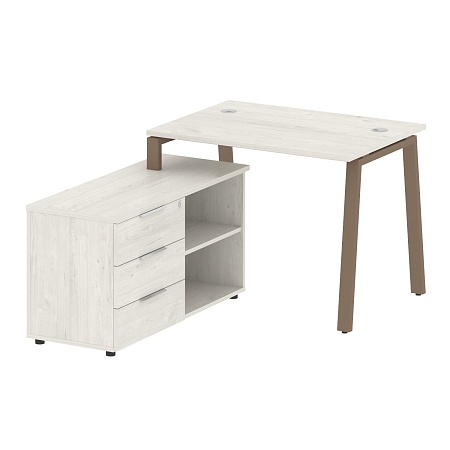 Рабочая станция на А-образном м/к с опорной тумбой левая БА.РС-СТС-2.1 Л