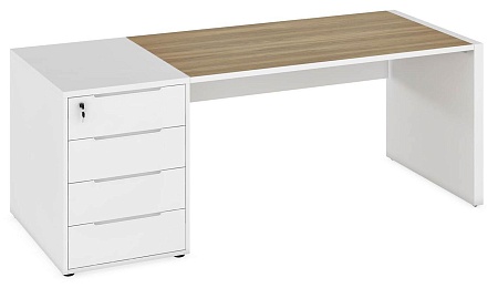 Стол с тумбой приставной, левый CLF115SX