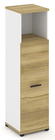 Шкаф одна узкая секция, 4 ниши ( фасад ЛДСП, 3 ниши ) CN.STU-413 B/W