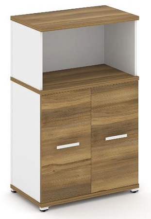 Распашной шкаф опорный/приставной с надставкой  низкой CN.SOPR-003 B/W