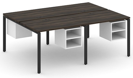 Рабочая станция двухсторонняя с подвесными тумбами на 4 места CN.DRS-125