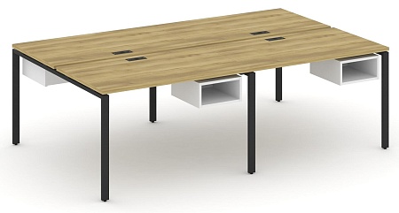 Рабочая станция двухсторонняя с подвесными тумбами на 4 места CN.DRS-122