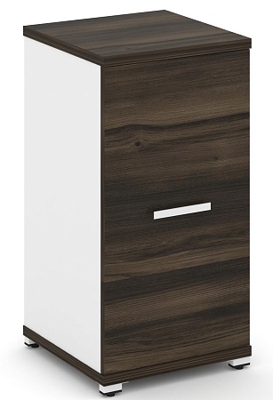 Шкаф одна узкая секция, 2 ниши (фасад ЛДСП, 2 ниши) CN.STU-213 B/W