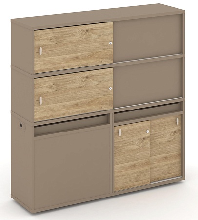 Набор №27. Тумба двойная + высокая надставка ES.NB.2V-27