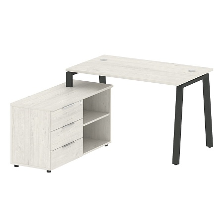 Рабочая станция на А-образном м/к с опорной тумбой левая БА.РС-СТС-2.2 Л