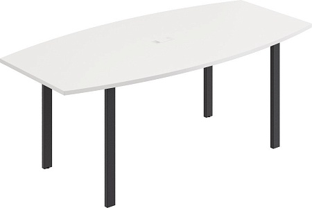 Стол для переговоров фигурный на металлокаркасе UNO А4 Б1 111 БП