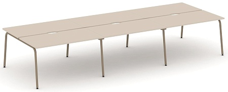 Рабочая станция на 6 мест с вырезом ES.D.RS-6.3-VK