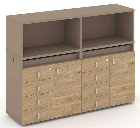 Набор №3. Тумба двойная + низкая надставка ES.NB.2N-3