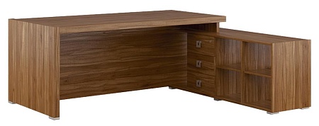 Стол письменный на опорной тумбе, правый SOL297111