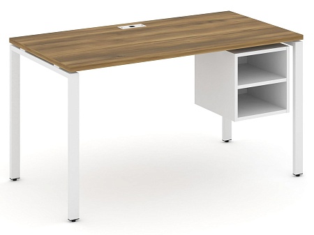 Стол рабочий с подвеснй тумбой с двумя открытыми нишами CN.SP-107