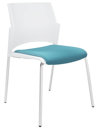 RESTART Стул, каркас Хром, Пластик Белый ЦБ-00011279
