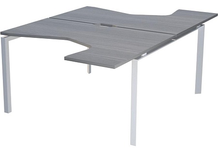 Бенч эргономичный на 2 рабочих места на металлокаркасе НТМП.П.Б2-060