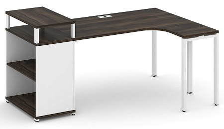 Стол эргономичный с опорным стеллажом с верхним горизонтом правый CN.SA-203(R)