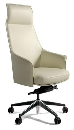 Кресло офисное Бордо A1918 ivory leather