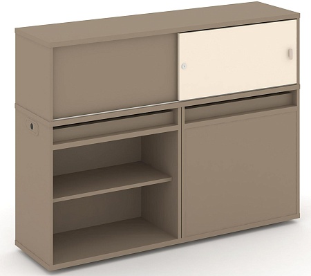 Набор №13. Тумба двойная + низкая надставка ES.NB.2N-13