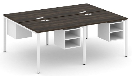 Рабочая станция двухсторонняя с подвесными тумбами на 4 места CN.DRS-125