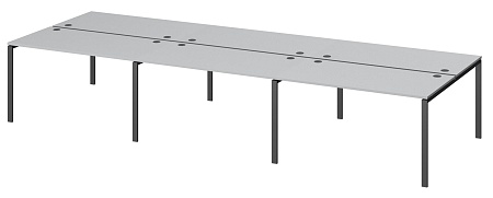 Бенч двойной на 6 рабочих мест АМБ-003-6