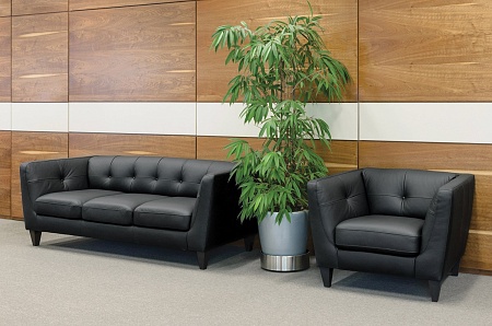 Диван 2-местный VOLTA 2 Dakota Black wenge