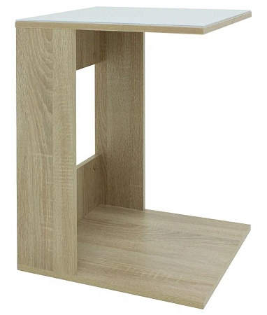 Журнальный столик Beauty Style 3 (Сонома/белое сте...