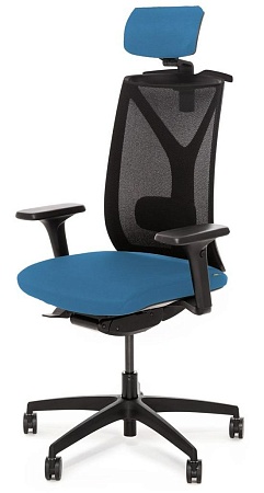 Кресло,синх,1D,под&amp;в, ч DION MeshBl 870 1D black