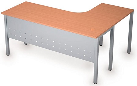 Стол на металлических опорах, экран металл 2МК.132L