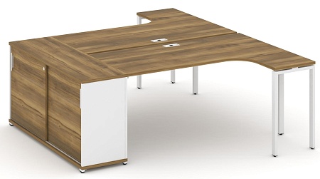 Рабочая станция с опорным стеллажом CN.DSA-218 B/W