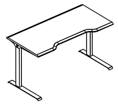 Стол эргономичный  МР А2 015.03