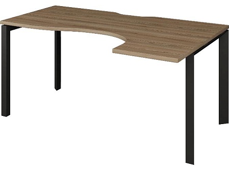 Стол эргономичный правый на металлокаркасе НТМП.П-040.ПР
