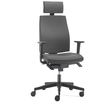 Кресло синх, 2D,черн, подг JOB 661 2D black MH YI386 headrest