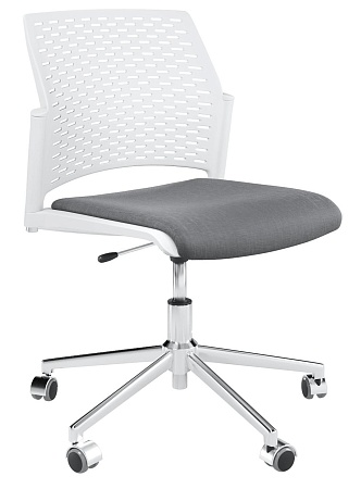 REWIND Кресло, каркас Хром, Пластик Белый ЦБ-00014036